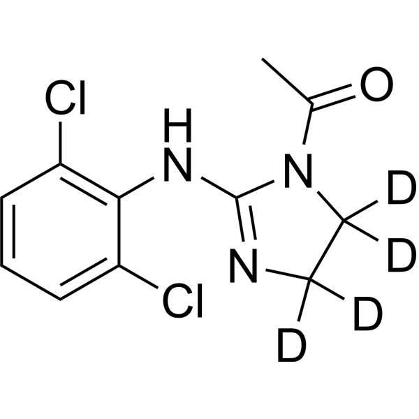Acetylclonidine-d4 (1-[2-(2,6-Dichloroanilino)-4,5-dihydroimidazol-1-yl]ethanone-d4)